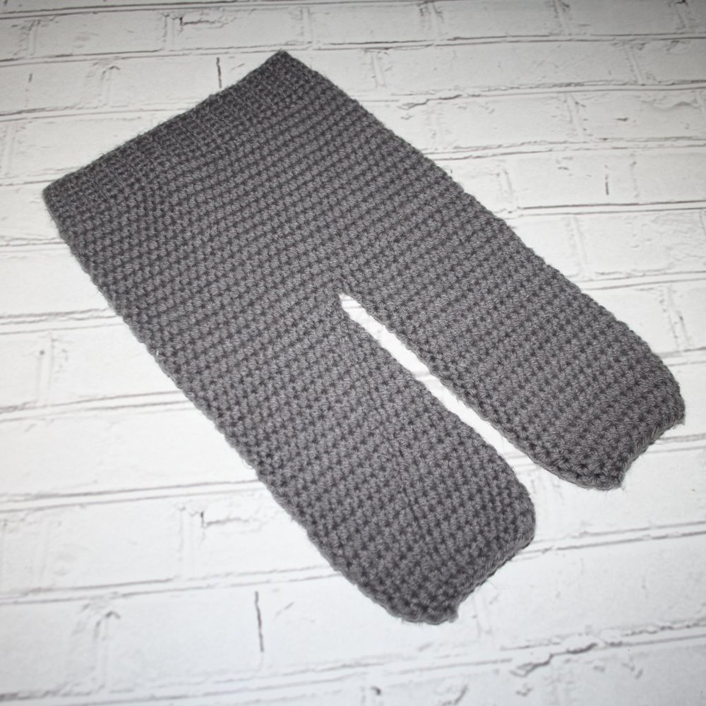🌫️ GRAY CROCHET SWEATPANTS · 12 MO 👶